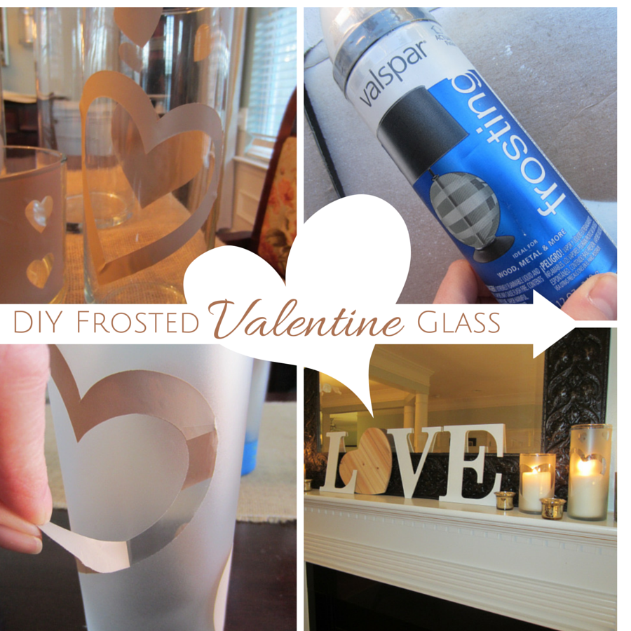 DIY Frosted Valentine Candles